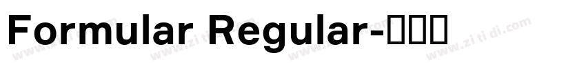 Formular Regular字体转换